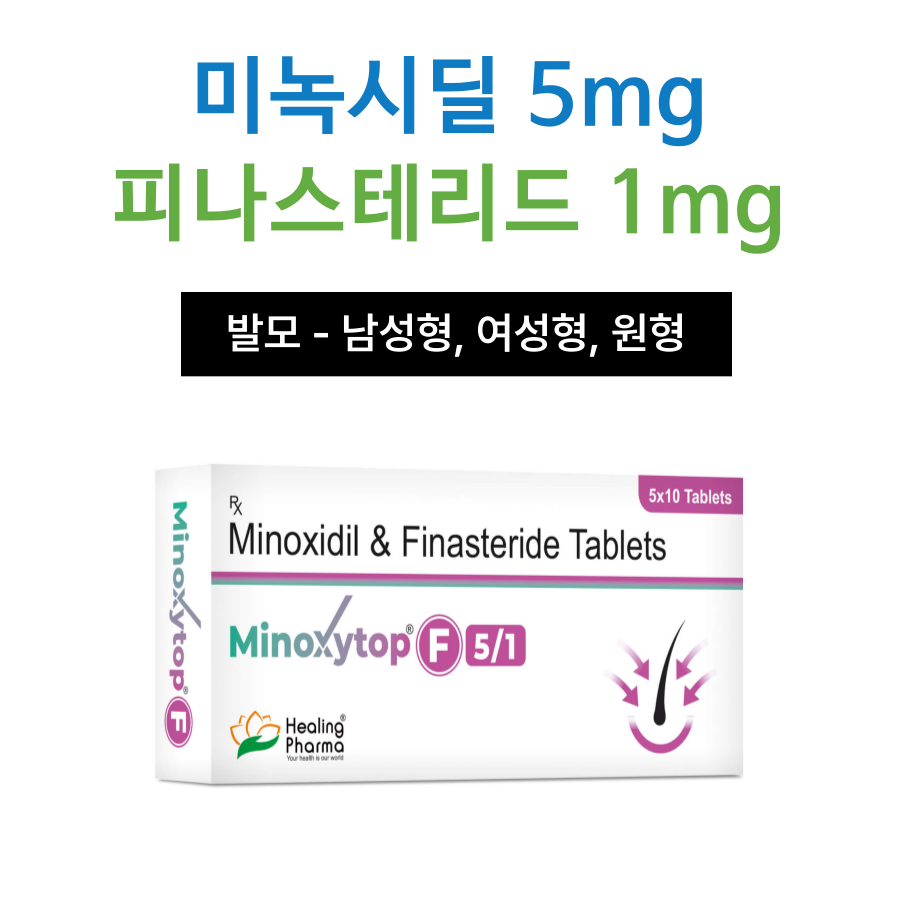 미녹시탑 F 2.5/1(미녹시딜 2.5mg+피나스테리드 1mg) - 이미지 2